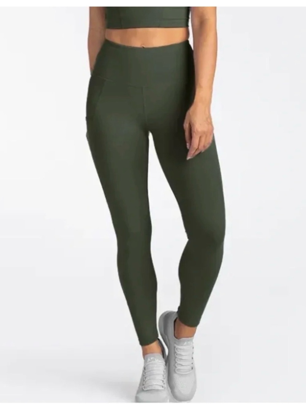 BYLT Basics High-Waist Olive Green Active Leggings